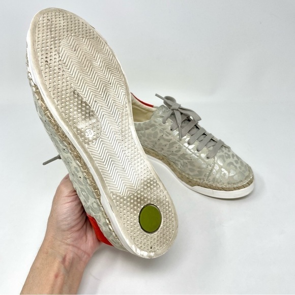 CANAL Saint Martin Lancry Leopard Espadrille Sneaker Size 38 - Picture 10 of 15